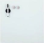 BIRDROCK HOME Magnetic Glass Dry Erase Board – Frameless Whiteboard for Office, Home, Classroom – Writing and Drawing Board with Magnets, Markers and Holders – Modern Acrylic Mount – White - 2 Pack