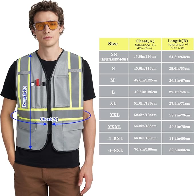 A-KSAFETY Custom High Visibility Reflective Safety Vest with logo