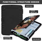 Clipboard with Storage,Heavy Duty Plastic Storage Clipboard with Low Profile Clip,Teacher Must Haves,Office Supplies,American Flag Owls