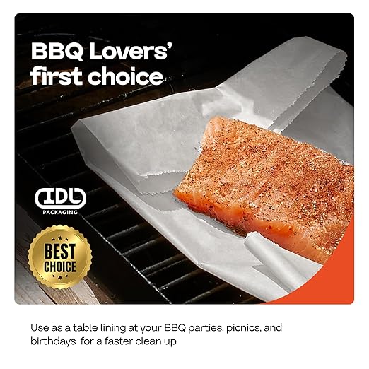 White Butcher Paper 36" x 12000" (1000 feet) with Cutter - USA-Made Natural Butcher Paper Roll for Meat & Fish - Uncoated, Unwaxed & Food-Grade Material for Smoker, Grilling & BBQ by IDL Packaging