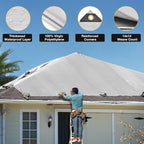 Tarp 20x30 Feet 14 Mil Heavy Duty Waterproof Tarp, Large Multipurpose Cover with Brass Grommets and Reinforced Edges, UV Resistant Thick Poly Tarps for Outdoor Camping Tent Pool Car
