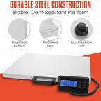 Houseables Digital Kitchen Scale, Food Scale, Weight Machine for Baking, Cooking, Meal Prep, Shipping, Packages, Postal, Small Business, 5.3" x 5.3", 22 LB Capacity, Changeable Measuring Units