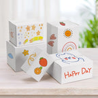 Shipping Boxes for Small Business, White 40 Pack 7x5x5 Inch Corrugated Cardboard Boxes for Packaging, Mailing, Storage