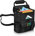 Car Front Seat Organizer| Efficient Car Organizers and Storage | Laptop,Tablet Pockets, Adjustable Straps,Kid-Friendly, Multi-Pocket, Cup Holders, Sturdy and Durable, Black