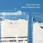 Spartan Industrial - 8” X 10” (200 Count) Self Seal Clear Poly Bags with Suffocation Warning for Packaging, T Shirts - Resealable Glue