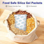 Large Desiccant Packs, 5 Packs 600 Gram Silica Gel Packets Reusable, Dehumidifier Packs for Car Desiccant, Large Moisture Absorbers for Car, Safe, 3D Filaments, Basement Garage