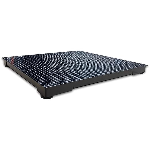 Industrial Floor Scale with Indicator, Accurate Digital 36" x 36" (3’x3’) Pallet Scales for Warehouse or Shipping Weighing NTEP Certified (Legal for Trade) (2500 lbs x 0.5 lb)