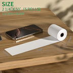 (5 Rolls) 2 1/4" x 50' Thermal Receipt Paper Rolls, Cash Register POS Thermal Paper, Credit Card Roll Thermal 2 1/4 in x 50 ft.