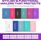 Purple Extra Large Poly Bubble Mailers 14.25x20 inch #7 | Self Seal Large Padded Envelopes | Air Cushioned Bubble Mailer | Usable Size 14.25x19 Lightweight Mailing Shipping Bags| 100 Pack Bulk