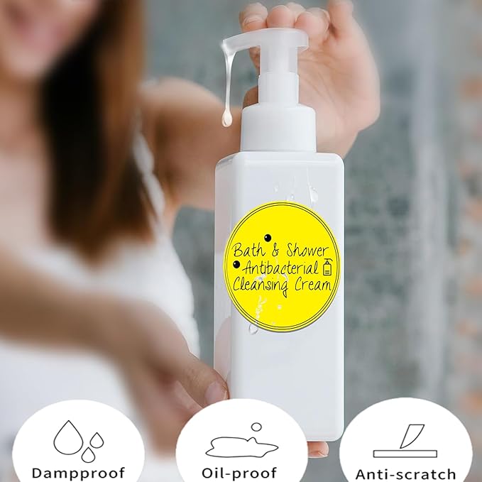 4 Inch Large Yellow Circle Thermal Labels, Self-Adhesive Round Inventory Stickers, Multi-Purpose Round Roll Thermal Printing Stickers for Business and Domestic Use-300 Labels/Roll