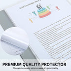 Sheet Protectors, HERKKA 400Pack Heavy Duty Page Protectors Holds 8.5 x 11 inch Sheets, 9.25 x 11.25 inch Top Loading, Clear, Reinforced 11-Hole Fit for 3 Ring Binder