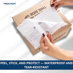 500 Units, 4.5"x5.5" Clear Packing List Shipping Label Envelopes - Heavy Duty Adhesive, Ideal for Labels, Invoices & Documents