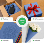 Blue Kraft Paper Roll 18" x 1200" (100 feet) with Cutter - USA-Made Gift Wrapping Paper for Packing, Moving, Shipping & Crafts/Arts - 100% Recyclable Natural Craft Material by IDL Packaging