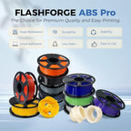 FLASHFORGE ABS Pro Filament 1.75mm Orange, 3D Printer Filament 1kg (2.2lbs) Spool-Dimensional Accuracy +/- 0.02mm, Hot Deformation Below 90℃, Great for Printing Heat-Resistant Functional Parts