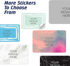 100 Custom Vinyl Stickers - Upload Your own Image, Text, Design, Logo - Personalized Logo Labels for Handmade, Packaging, Bottle, Jars, Candle, Brand Stickers (Mint, 3x2)