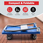 660 lbs Foldable Platform Truck Dolly with Swivel Wheels, Heavy Duty Moving Platform Hand Truck, 35.4 * 23.6 * 34.25 inches (PH300PVC)