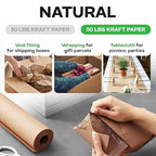 IDL Packaging 48" x 8640" (720 feet) - Brown Kraft Paper Roll - 50lb Thickness - USA-Made Heavy Duty Paper for Packing, Moving, Shipping, Crafts - 100% Recyclable Natural Kraft Wrapping Paper
