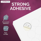 NextDayLabels 3/4 Inch Round Stickers for Printer - Matte White Blank Laser/Inkjet Printable Circles (250 Sheets, 108 Per Sheet, 27000 Labels)