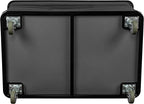 Commercial 20 Bushel Utility Cart with Steel Base, Poly Box Basket Truck, Laundry Cart, and Rolling Trash Bin, 51.5-Inch x 35.5-Inch x 36-Inch, 1000 Pound Weight Capacity, Gray