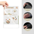 20 Pack 8.5" x 11" Hard Plastics Sheet Protector, Rigid Print Protector, Clear Waterproof Protectors, Paper Sleeves Photo Plastic Sleeves Hard Plastic Document Holder, Birth Certificate Protectors