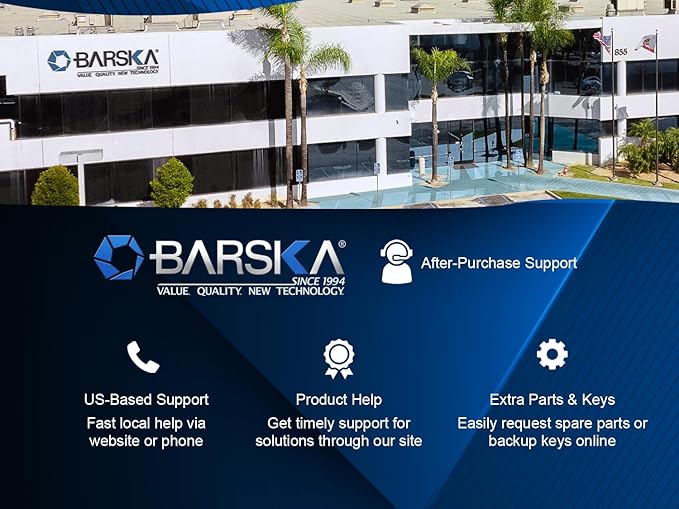 Barska 600 Position Key Cabinet – Wall Mount Key Safe with Numbered Hooks, Index Log Sheet, Colored Tags, Adjustable Dividers, Steel Construction for Office or Commercial Use