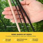 Strong and Durable Bungee Cord Roll - 3/16" x 100ft Elastic Cord, Kayak Stretch String Rope, Bungee Shock Cords for Repairing Tent Poles, DIY, Tie Downs, Black