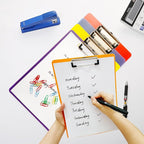 12 Pack Plastic Clipboards,Office Clipboards Standard A4 Letter Size,Colorful Clear Clip Boards with Hangable Low Profile Clip,Clipboard for Classrooms,Offices,Doctor,Nurse,Colored Assorted