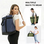 BeeGreen Cooler Bag Soft Leakproof Insulated Tote with Zipper for Beach Travel Grocery