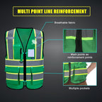 AYKRM Custom Logo Personalised Printed High Visibility Reflective 2 two tone work construction Safety Vest