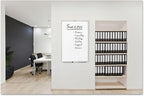 Quartet Whiteboard, Dry Erase Board, Magnetic, 8' x 4', Nano-Clean Surface Resists Ink Stains, Accessory Tray and 1 Dry Erase Marker, Silver Aluminum Frame (SM538)