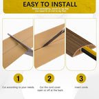Floor Cord Cover 3.3FT Cord Covers for Wires on Floor Protect Wires & Prevent Trip Hazards, Easy to Cut for Home, Office, School, Concerts, Cavity W0.6in x H0.32in
