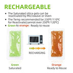 15Pcs 40 Gram Rechargeable Desiccant, Indicating Silica Gel, Gun Safe Dehumidifier, New Style Desiccant Moisture Absorbing Bag