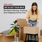 Tape Logic 2" x 55 yds Acrylic Packing Tape 2.6 Mil, Clear (12-Pack) Heavy Duty Packing Tape Rolls for Sealing Boxes at Home, Warehouse, & Office, Supplies for Packaging, Shipping, Moving