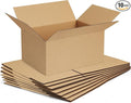 Famagic Small Shipping Boxes 8x6x4 Inch 10 Pack Brown Box Corrugated Cardboard Boxes for Packaging Small Business, Mailing Boxes for Shipping