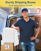 Shipping-Boxes-12x9x3 Inches: 22 Pack-Cardboard-Boxes-for-Packaging, White-Shipping-Boxes-for-Packing-Small-Business, Corrugated Box Mailers for Book Shoes Gift Mailing