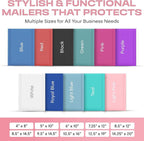 Light Pink Poly Bubble Mailers 8.5x12 inch #2 | Self Seal Padded Envelopes | Cushioned Bubble Mailer | Usable Size 8.5x11 | Water Proof | Lightweight mailing Shipping Bags | 100 Pack Bulk