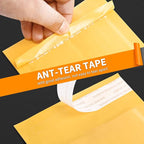 packbabol Kraft bubble mailers 3.5x5 Inch 100 Pack,Self-Sealing Paper Envelopes for Packaging,Strong Adhesion Envelope Mailers, Small Waterproof Cushioned Padded Shipping Bags Yellow #0000