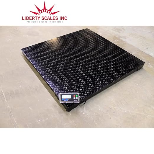 Liberty LS-700-4x4-1k-NN Industrial Floor Scales/Warehouse Pallet Scale with Indicator 48" x 48" | 1000 lbs x .2 lb