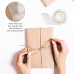Amazon Basics Double Sided Refillable Permanent Tape with Dispenser, Narrow Width, 1/2 x 252 inches, 3-Pack, Translucence