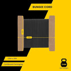 Bungee Cord Elastic Shock Cord 1/8" x 25' Bungee Rope for DIY, Tie Downs, Kayak and Outdoor - Black