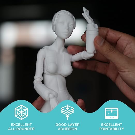 Polymaker PolyLite White 3D Printer PETG Filament 1.75mm 1kg, Legacy PETG Formula, +- 0.03mm Dimensional Accuracy, Reliable Everyday Filament, Strong Layer Bonding, Compatible with Most 3D Printers