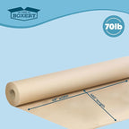 The Boxery Kraft/Brown Kraft Paper Roll, 48” x 5520” (460’)-70lb. Thickness Extra-Heavy Duty Brown Wrapping Paper,Natural Kraft Packing Paper,Void Fill,Arts and Crafts,Bulletin Boards, Gift Wrapping