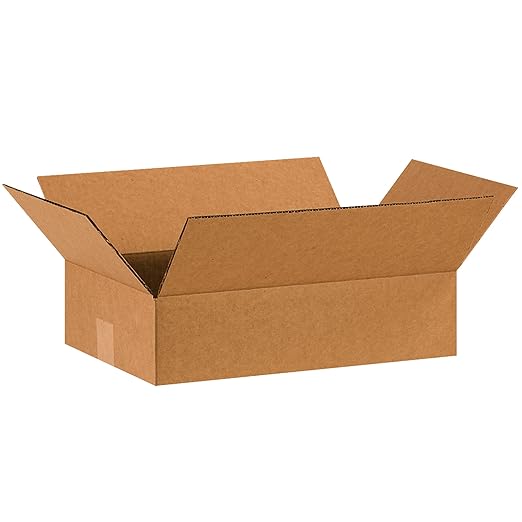 Tape Logic Shipping Boxes Flat 15"L x 10"W x 4"H, 25-Pack | Corrugated Cardboard Box for Packing, Moving and Storage