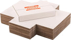 9x6x1.3 inch Shipping Boxes, Easy-Fold Multi-Depth DVD Mailer Box with Fragile Stickers for Mailing, Storing, Package, Gifts, Crafts, Business or Home, White, 25 Pack