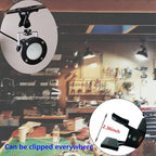 Clip Floodlight 15W LED Work Light IP65 Waterproof 150W Equivalent 11.5ft 3.5m Cord with Plug Lights for Workshop Garage, Construction Site Applicable to Various environments (15W Daylight White)