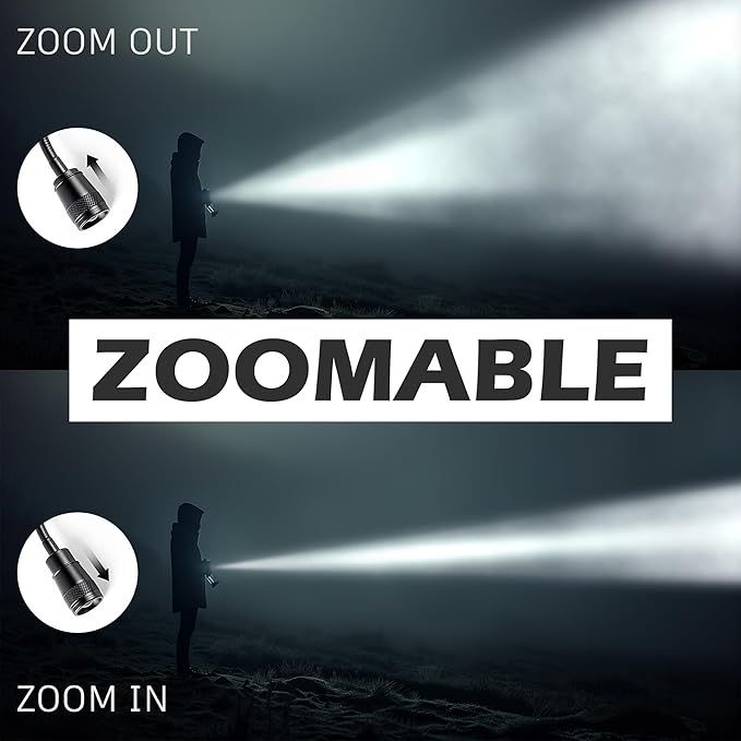 2 Pack LED Work Light, 500 Lumen Gooseneck Magnetic Light, Zoomable Flexible Led Flashlight, Waterproof Job Site Light for Work Bench, Auto-Repairing, Inspection, Emergency