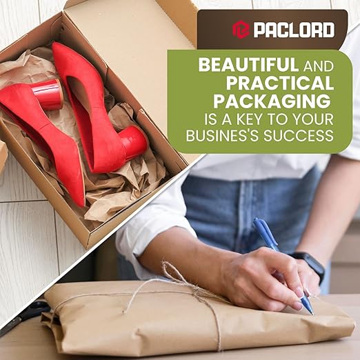 18" x 1200" (100 ft) Natural Kraft Paper Roll – USA Made Non-Toxic, Odorless, 100% Recyclable Brown Wrapping Paper for Shipping, Packaging, Crafting & Gift Wrapping
