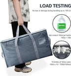 Moving Bags Heavy Duty Extra Large, Moving Boxes, Moving Supplies Essentials,Storage Bins with Lids, Plastic Packing Totes, Storage Bags for Clothes with Handles & Zippers(Grey, 12 Pack)
