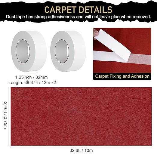 kaiyomi 8Pcs Stanchions Posts Velvet Ropes with Red Carpet and Sign Frame, Water or Sand-Fillable Base, Suitable for 8.5" x 11" A4 Paper Size Sign Frame for Red Carpet Party Decoration (Black&Golden)