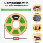 3D Printer Filament Storage Bags Vacuum Storage Bags (13x15 inches) Moisture-Proof Dustproof Humidity Resistant (20 Bags Only)